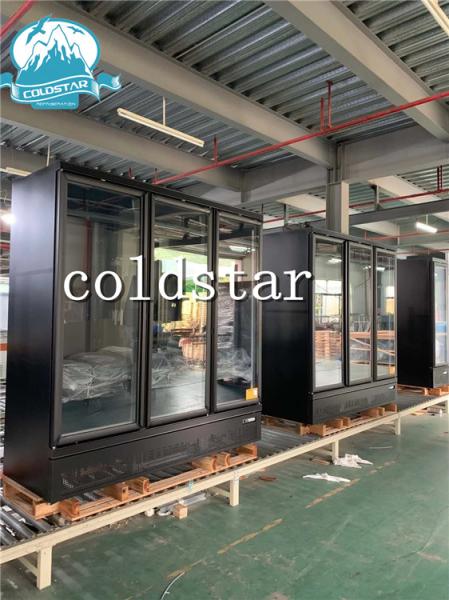 Comercial Supermarket Glass Door Beer Cold Drink Display Fridge Refrigerator