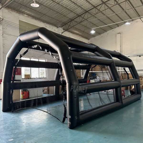 Спортивные объекты на открытом воздухе герметичные надувные бейсбольные клетки для битья