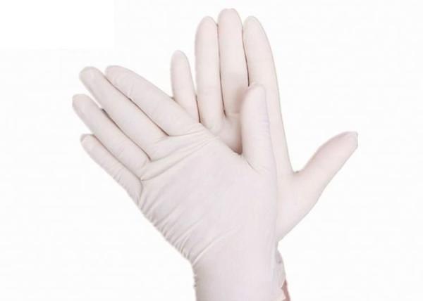 9 Inch Disposable Non Sterile Gloves , Sterile White Medical Examination Gloves