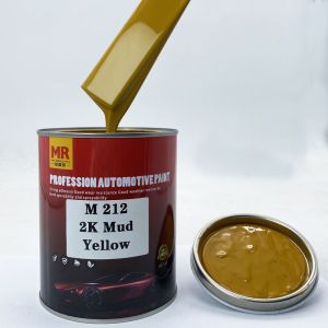 2K Mud Yellow Auto Paint Manufacturer Good Quality 2K Base Coat Car Coating Spray Car Paint