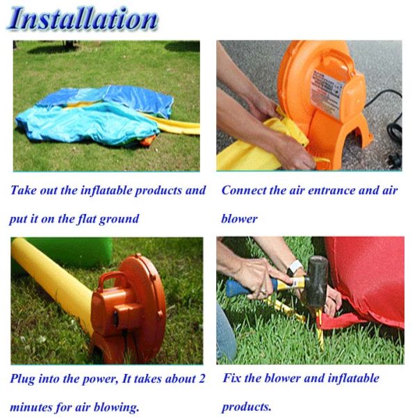 Hansel inflatable bouncer obstacle course New design hot sale on 2015