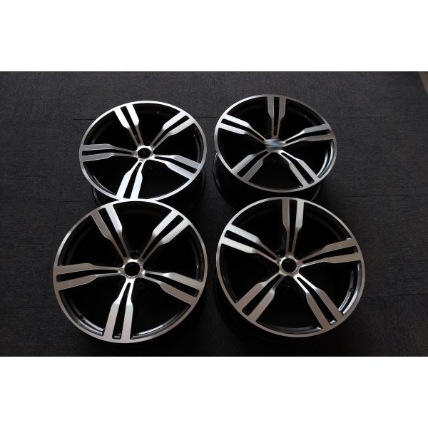 Cast 5 Twin Spoke Alloy ET25 BMW 7 Series 20 Inch Wheels Grey