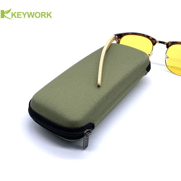 Chinese Factory wholesale custom EVA Eyewear Case Sports Sunglasses Bag Zipper handle