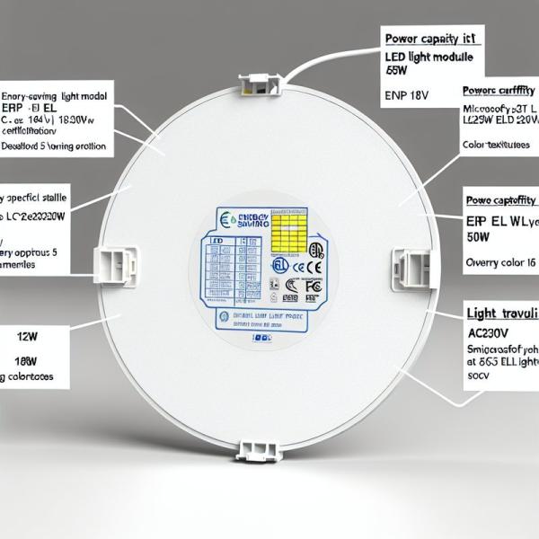 ERP ETL Certified 24W Round LED Panel Light with Adjustable CCT