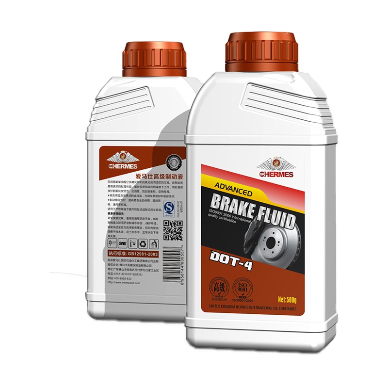 DOT-4 High-Performance Brake Fluid with Corrosion Control in 500g Pack for Hydraulic Brake Systems