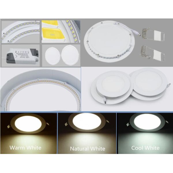 9 Watt Led Recessed Ceiling Lights , Wide Voltage Commercial Indoor Lighting