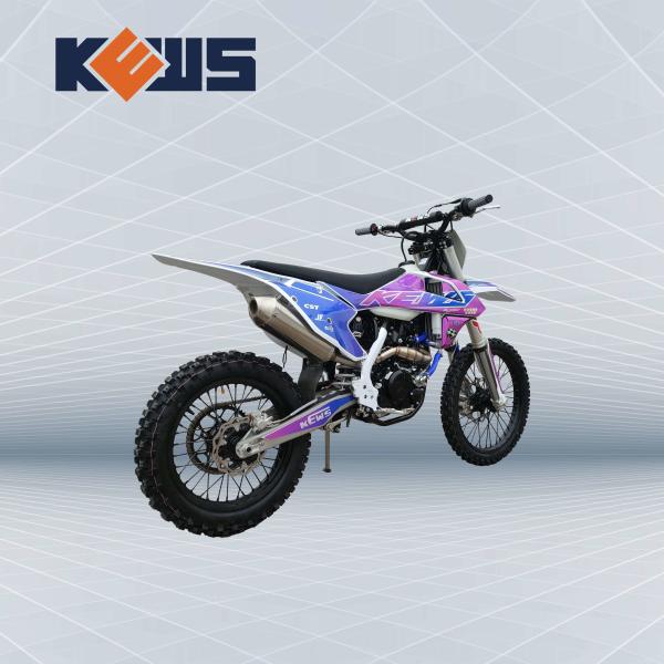 Kews quatro bicicletas de fuga azuis da etiqueta da bicicleta da sujeira do curso do motocross 300CC 4 do curso