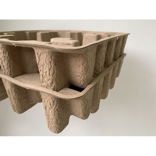 Traditional Dry Press Molded Pulp Egg Carton Cushioning Industrial