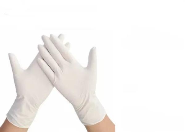 3-9 Mil Waterproof Disposable Medical Gloves 100% Latex Material Thickness