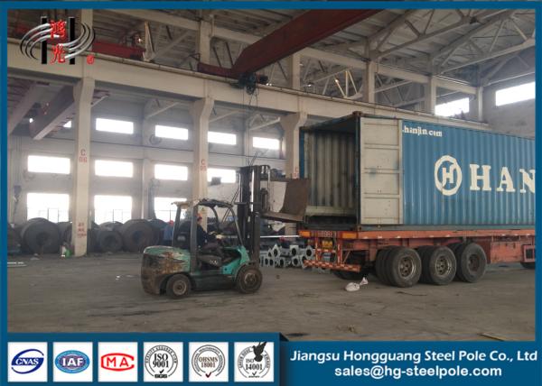 9m 250 Dan 8 Sides Electric Power Pole Anti-Corrosive Steel For Transmission Line