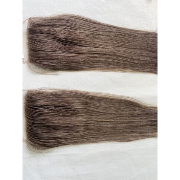 Stock Color Brown Blonde French Lace Closure Transparent Lace Frontal 6X6 Lace Closure Direct Factory Prices