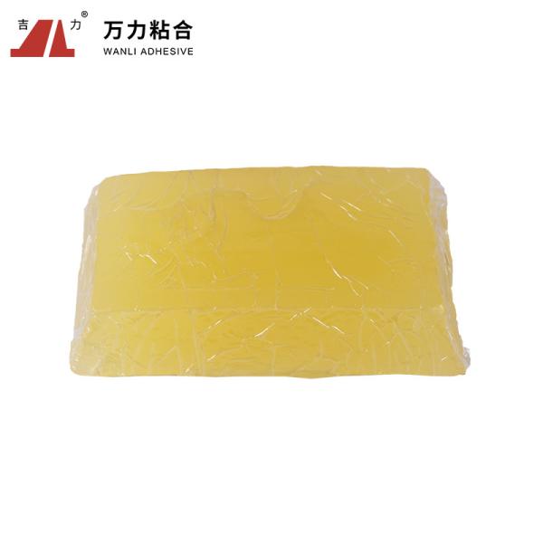 Light Yellow Transparent Packaging Hot Melt Lumpy Carton Sealing Glue TPR-7606