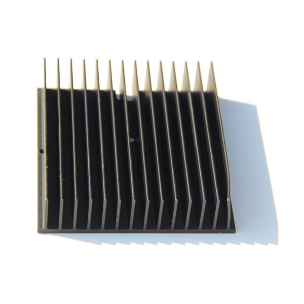 Black Anodized 6005-T5 Aluminium Heatsink Extrusions , Finished Machining