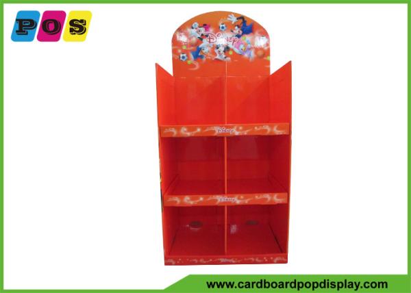Portable Store Advertising Cardboard Display Stands Towel Floor Display Stand FL081