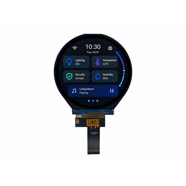 3.4 Inch Circular IPS TFT Display Module 800×800 MIPI Interface For Smart Home