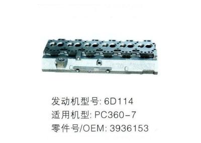 Complete Cylinder Head 6D114 For PC360-7 Excavator Machines Diesel Cylinder Head