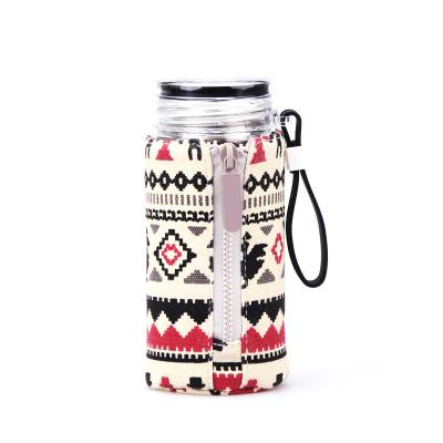 Gift Custom Protector Sleeve Canvas Bottle Bag
