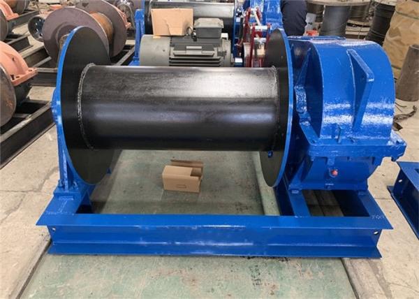 Remote Control Electric Rope Winch , Heavy Duty Electric Winch With Trolley