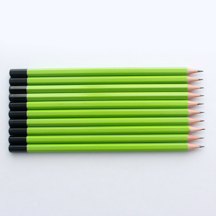 Hot selling China pencil presharpened 12pcs wood hb pencil with closed head