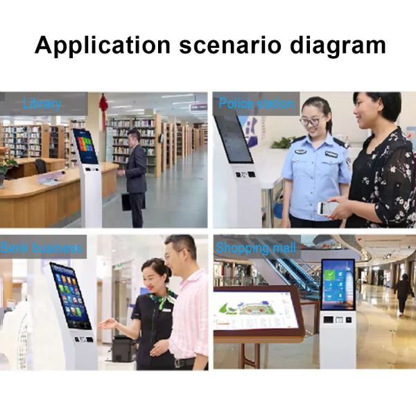 10.1-65 Inch Self-Service Kiosk with 3840x2160 Resolution and 178° Viewing Angle for Queue Management System