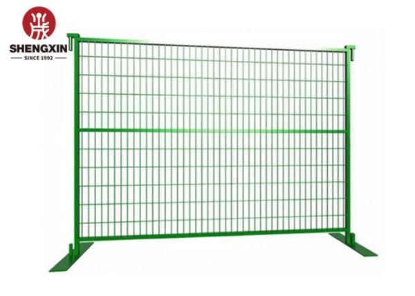 Galvanized 6ftx9ft Portable Temporary Fence Feet Removable