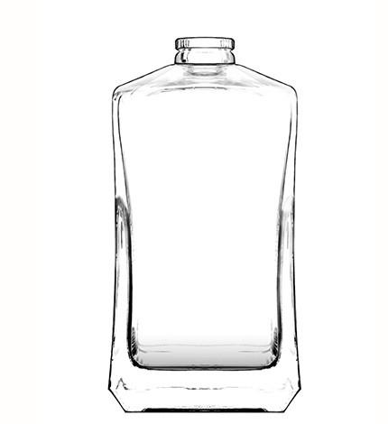 Garrafa de vidro de madeira de Cork Square Flint Glass Bottle 22mm Bourbon