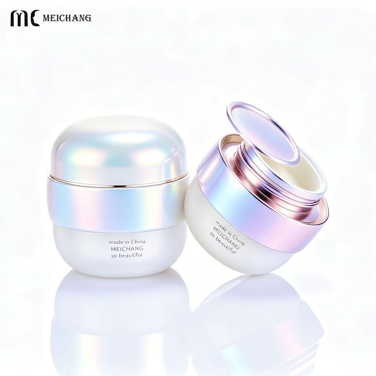 50g Double Wall Ball-Shaped Cosmetic Cream Jar for Premium Skincare Packaging(MC-P-569)