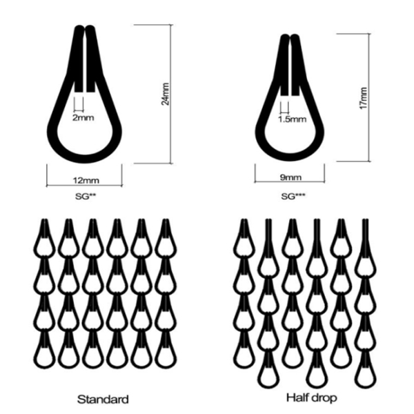 restaurant room divider decorative Aluminium Mesh Fabric Link Door shower wire mesh Netting coil drapery metal chain curtain