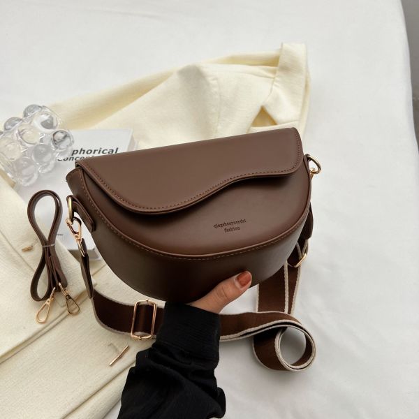 FASHION PREMIUM NICHE BAG NEW ONE-SHOULDER UNDERARM RETRO ALL-IN-ONE SADDLE BAG