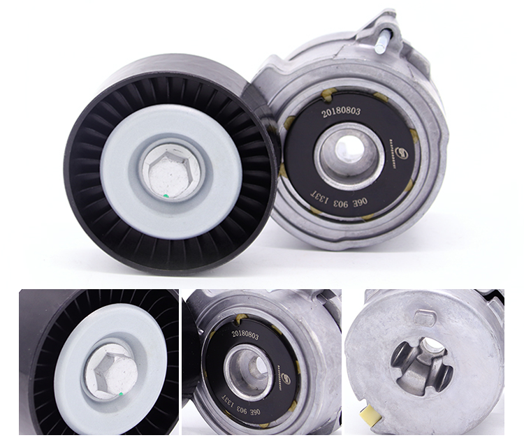 06E903133T Competitive Price Bearing Pulley Tensioner Engine Timing Pulley Tensioner for Audi A8 Q7