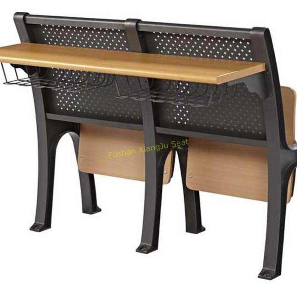 Steel Coated Stadium School Furniture Roll Up Chair Fixed Desk / Auditorium Seating