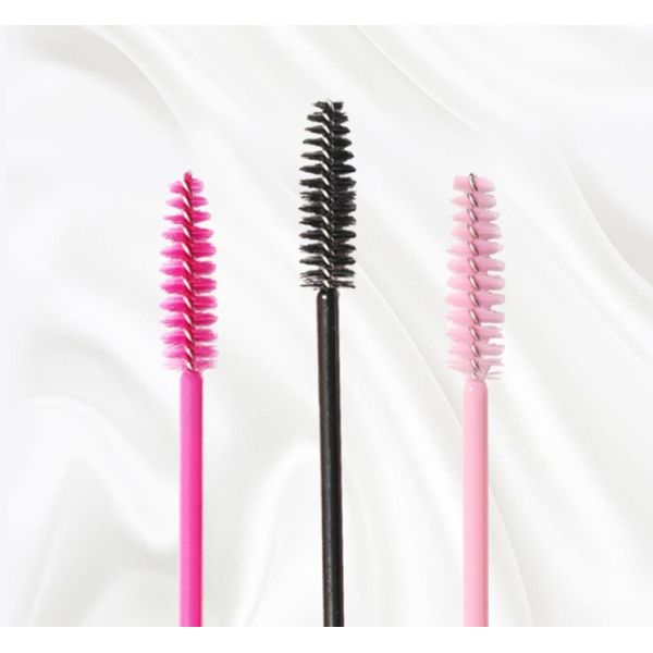 50 Pcs Plastic Disposable 10cm Eyelash Extension Cleaning Brush