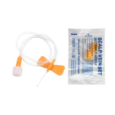 8G-27G Scalp Vein Blood Collection Set Material de aço inoxidável 304 estéril