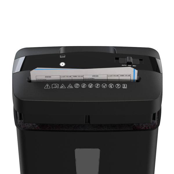 P4 6 Sheets Cross Cut Paper Shredder 13 Liter Bin Lift Head with Engraved Handle,CD,Credit Card,Lift Head,Hot Selling
