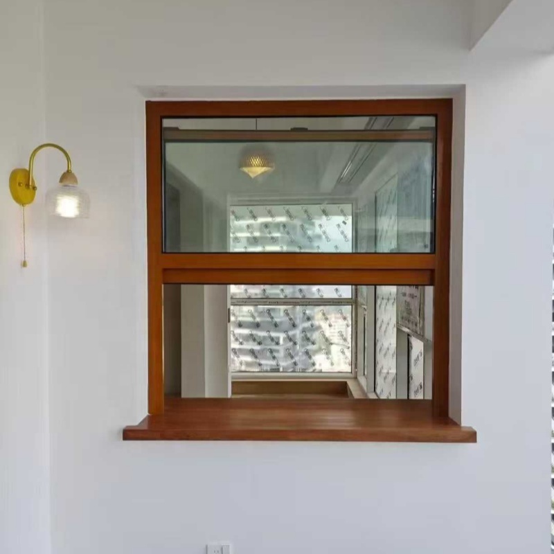 Customized Double Hung Aluminum Alloy Vertical Sliding Soundproofing Window 5mm+20Argon+5mm Double Glass Dust-Proof Easy Clean