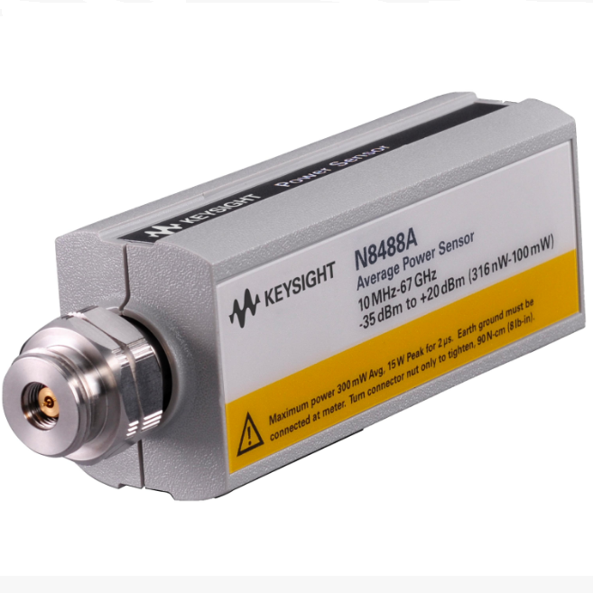 Keysight N8488A Thermocouple RF Power Sensor with 10 MHz to 50 GHz Range, -35 dBm to +20 dBm Power, and 2.4 mm Connector