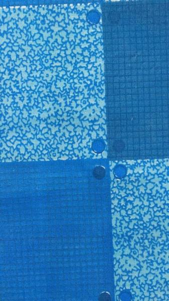 Dust Mite Proof Light Blue Polyester Fabric , 38g/M2 Jacquard Mattress Fabric