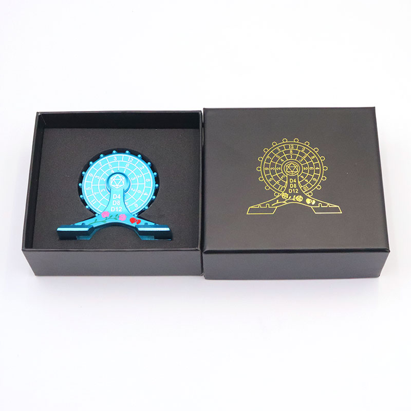 Premium Zinc Alloy Metal Ferris Wheel Dice Spinner with 7-in-1 Dice Functionality and High-Speed Silent Bearing
