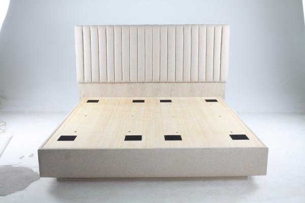 Hotel Bedroom Furniture Sets Include Fixed Furniture White Color And King Bed