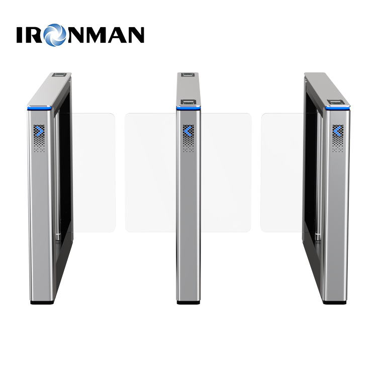 Waist High Swing Gate Turnstiles Entrance For Galvanized Steel Sheet Laser Logo For Public Toilets Gyms