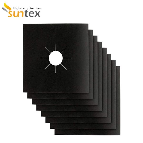 Uso en la cocina: almohadilla protectora para estufa, antideslizante, silicona, fibra de vidrio, protección contra incendios, aislamiento térmico