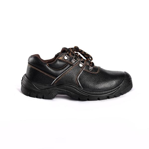 Slip Resistant PU Sole EVA Puncture Industrial Safety Shoes Comfortable Steel Toe Leather