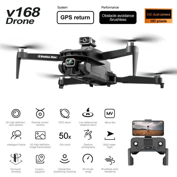 Drone de carga de longa duração com carregamento USB 3000M controle remoto