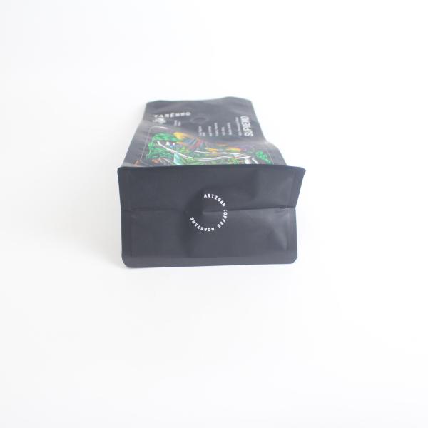 Custom Printed Uv Print Side Gusset  Coffee Stand Up Pouch With Easy Tear Zipper