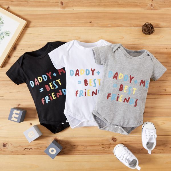 Factory Price In Stock And Customized 100% Cotton Short Sleeeves and Legs Baby Romper Bodysuit Baby Clothes