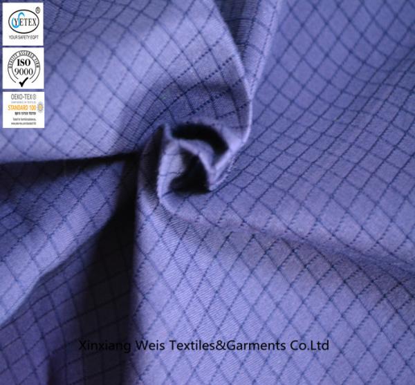 Polyester Oxford Conductive Anti Static Fabric Work Wear Clothes Production