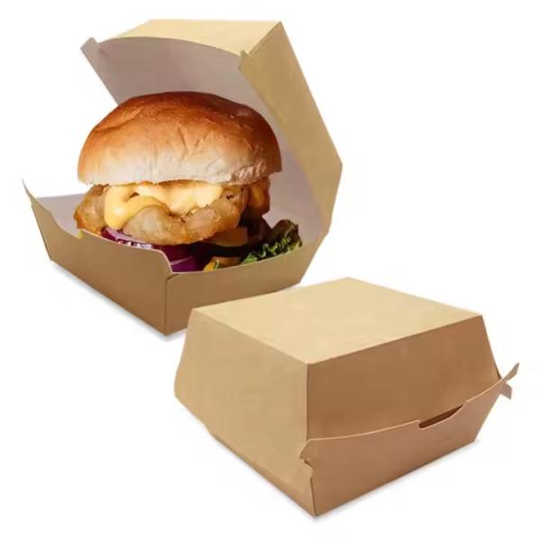 環境に優しい オーダーメイド印刷 ロゴ 生物分解性 食品 持ち帰り バーガー ボックス レストラン コンテナ