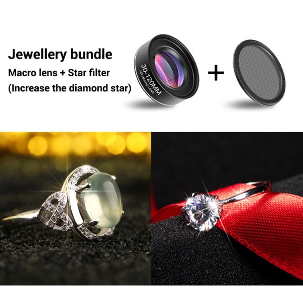 OEM ODM Phone Camera Lens Master Macro Lens With 30-120mm Lens Distance