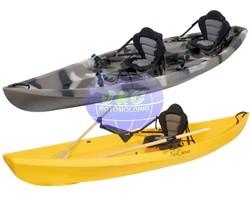 LLDPE And HDPE Roto Molded Plastic Kayak For Single Or Double Person Boat