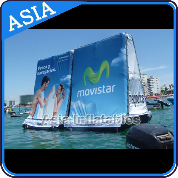 Water Billboard / outdoor Inflatable Advertising Billboard , Floating Billboard